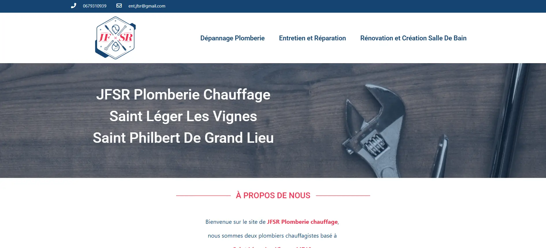 site plombier